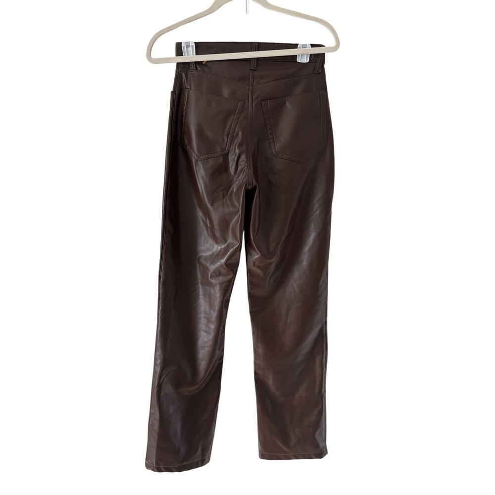 Abercrombie & Fitch Brown Faux Leather Pants 26 US - Picture 8 of 8
